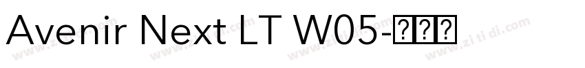 Avenir Next LT W05字体转换